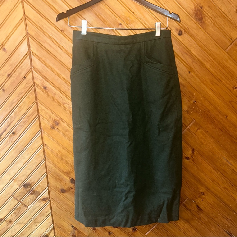 Vintage GREEN WOOL ORIGINAL DACHSTEIN skirt